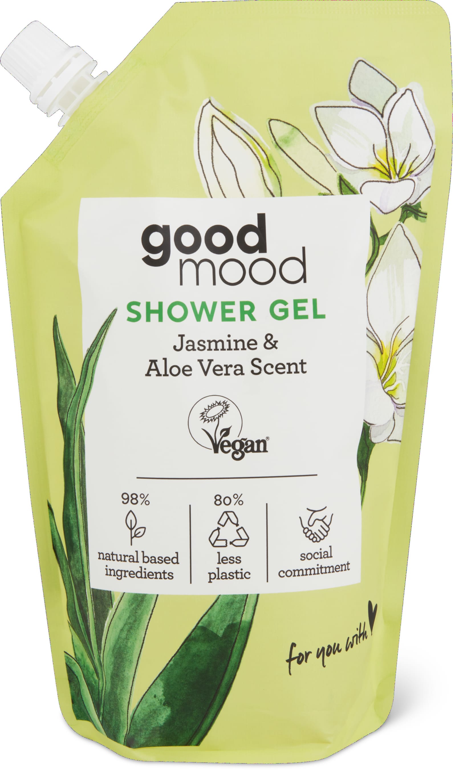 Gel doccia gelsomino e aloe vera ricarica